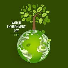 World Environment Day Concept Green Eco Earth Vector