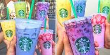 How do you order a rainbow drink at Starbucks?