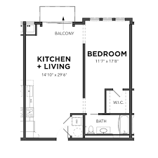 Studio 1 2 Bedroom Apartments In