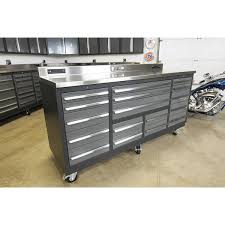 17 drawer heavy duty garage workbench w