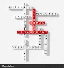 Crossword Puzzle With Hrm Keywords Human Resource Management