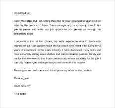 Sample Rejection Letter For Job Offer From Employer   Shishita    
