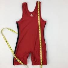 Adidas Youth Wrestling Singlet Red Youth Large