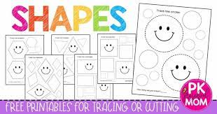 Our shapes worksheets are designed to teach the basic shapes such as circle, square and oval as well as more advanced geometric shapes like help your child practice recognizing left from right with left and right shapes printable worksheet. Shape Tracing Worksheets Preschool Mom
