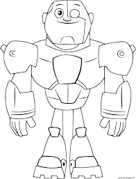 Pictures of cyborg coloring pages and many more. Cyborg Teen Titans Go Coloring Pages Printable