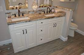 Bath Remodel With Bisque Cabinetry And