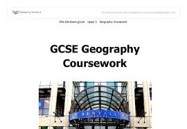 Epping Forest Coursework   GCSE Geography   Marked by Teachers com Marked by Teachers Large Central Business Districts and their Sphere of influence