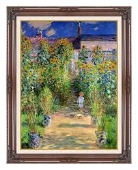 Garden At Vetheuil 12x16 Framed Art