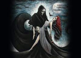 A4 Art Print Grim Reaper Demon Death Fallen Angel Fantasy - Etsy UK