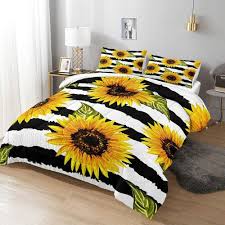 Sunflower Comforter Set Yellow Flower