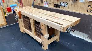 Build a wood workbench woodworking workbench vise build a cheap. Split Top Roubo Workbench The Wood Whisperer Guild