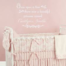 personalized name wall decal baby girl