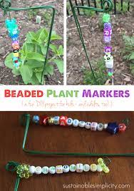Diy Beaded Garden Plant Markers