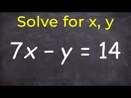 Solving An Equation For Y And X You