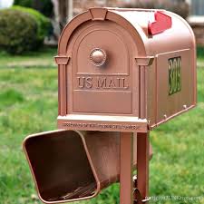 Classy Copper Mailbox Is Really Painted