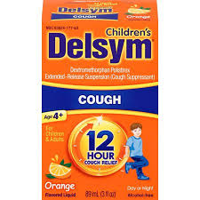 Delsym Childrens 12 Hr Cough Relief Liquid Orange 3oz