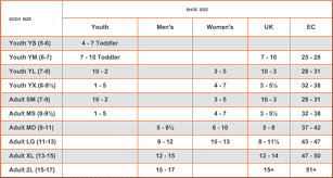 Sock Size Chart Uk Image Sock And Collections