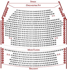 Seating Charts Craterian Theater At The Collier Center For