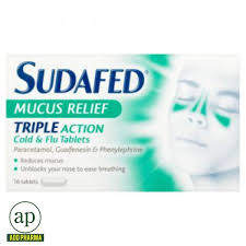 sudafed mucus relief triple action