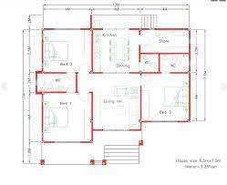 Modern Three Bedroom House Plan Pinoy