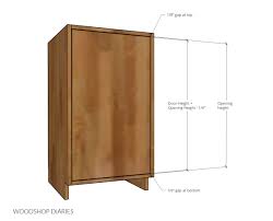 how to determine cabinet door size