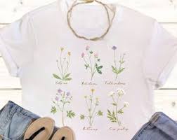Flower T Shirt Etsy