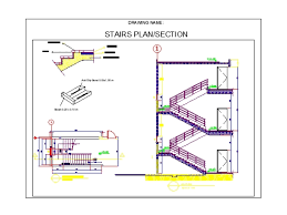 Emergency Stairs In Autocad