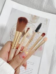 5pcs set makeup brush kit including