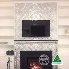 Pressed Tin Panels Carousel Fire Place