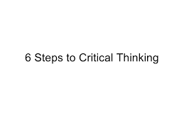 critical thinking process   steps