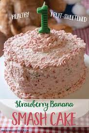 Strawberry Smash Cake Recipe gambar png