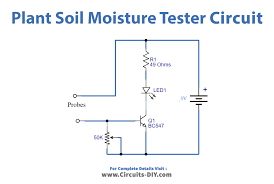 Plant Soil Moisture Tester Circuit