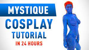 making x men mystique body art in 24