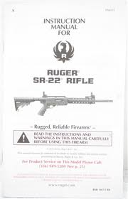 factory issued ruger instruction manual