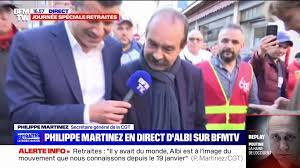 Philippe Martinez: "Albi est à l'image du mouvement que nous connaissons  depuis le 19 janvier. C'est une France mobilisée" - Vidéo Dailymotion