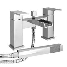 Luxury bath has collected the largest number of tub molds in north america, representing over 1,500 tub styles for a perfect fit. Monza Waterfall Bath Shower Mixer With Shower Kit Chrome At Victorian Plumbing Uk