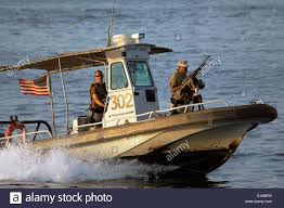 A Us Navy Harbor Patrol Boat Unit From Naval Security Force Bahrain