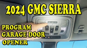 2024 gmc sierra how to program the