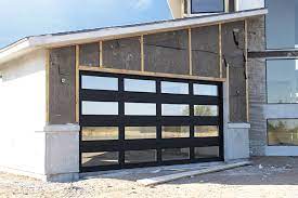 glass garage front door painting
