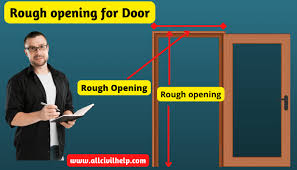 rough opening for door all civil help