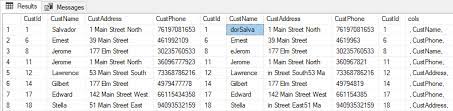 how to compare tables in sql server