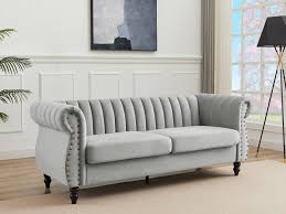 chesterfield sofa 3 sitzer samt
