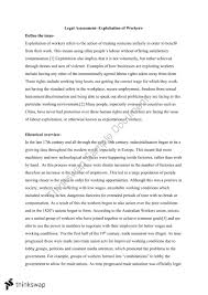 legal human rights exploitation of workers essay year hsc legal human rights exploitation of workers essay
