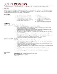 Waiter Resume Objective Waitress Resume Responsibilities Waitress