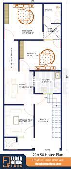 20 X 50 House Plan With Car Parking
