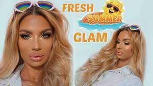 fresh summer glam makeup tutorial