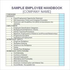 Staff Manual Template Company Training Manual Template Sales