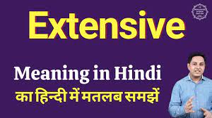 extensive meaning in hindi extensive