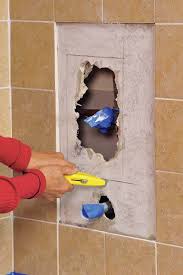 replacing tile around a shower valve