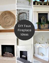 A Fake Fireplace With Mantel Diy
